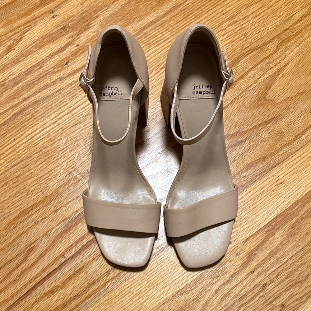 Jeffrey Campbell Nude Heeled Sandals